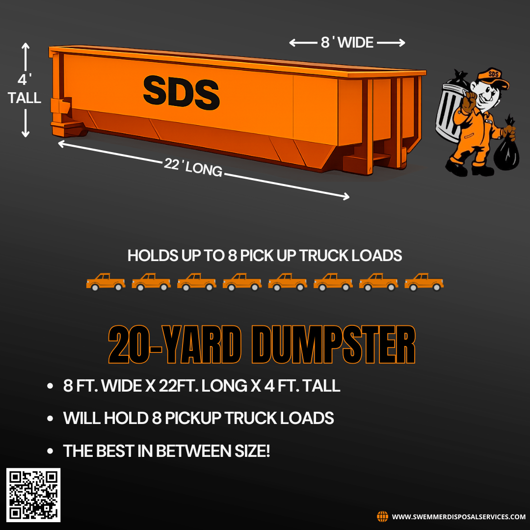 20-yard SDS roll-off dumpster